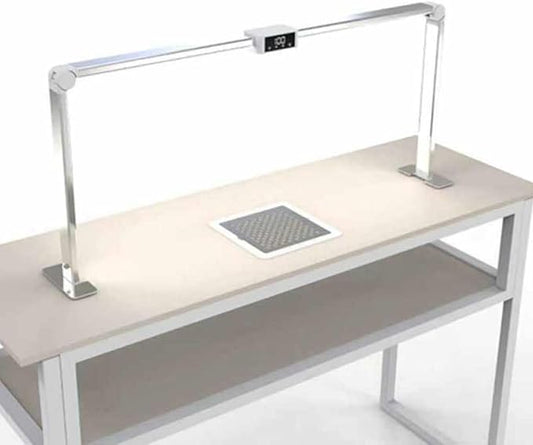 36W Foldable LED Nail Tech Lamp for Desk, Arch with Touch Sn, 480 Beads, 3500K-6500K Manicure Lamp, Adjustable Brightness, Lash Eyelash Tattoos