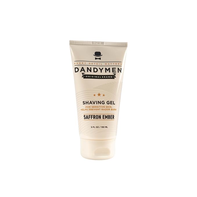 Shave Gel – Precision Shave with Hydration – 5 oz (1-pack, Saffron Ember)