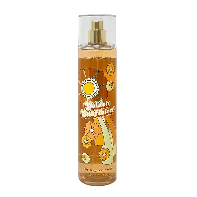 Bath & Body Works Fine Fragrance Body Spray Mist 8 fl oz / 236 mL (Golden Sunflowers)