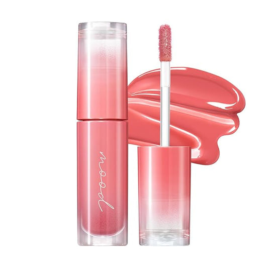 Peripera Ink Mood Glowy Tint | Lip-Plumping, Naturally Moisturizing, Lightweight, Glow-Boosting, Long-Lasting, Comfortable, Non-Sticky, No White Film (003 ROSE IN MIND)