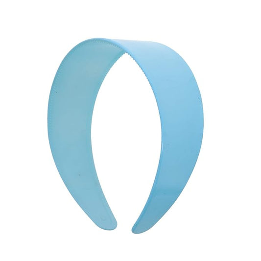 Motique Accessories Light Blue 2 Inch Hard Plastic Headband with Teeth