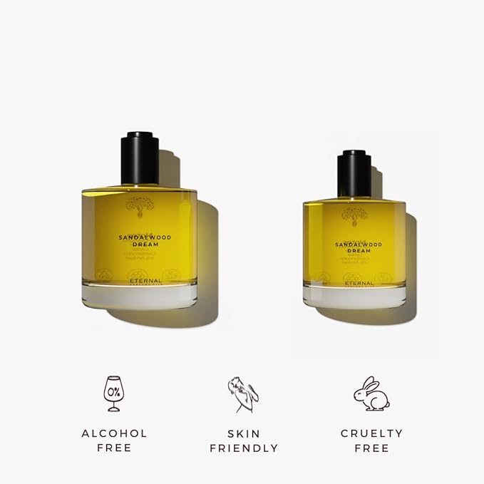 Eternal perfume oils – Sandalwood Dream inspired by Santal 33 | Long Lasting Perfume Oil for Women – 50ml with Bonus 30ml Sandalwood Dream (Pack of 2)