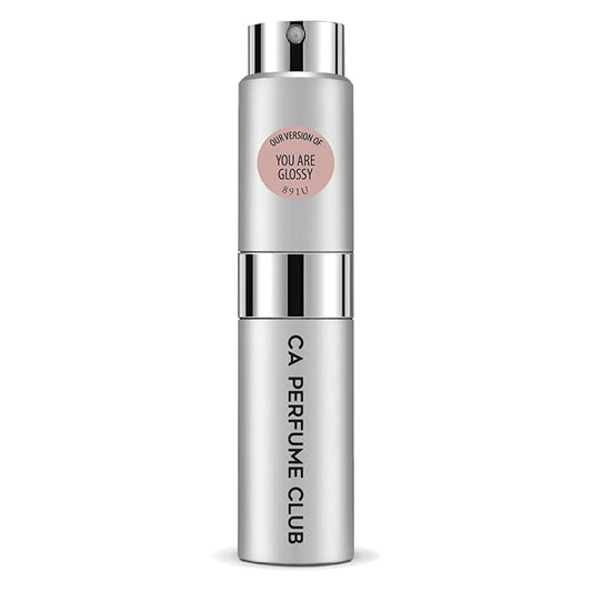 CA Perfume Impression of You are Glossy for Women and Men Floral Woody Scent Long Lasting Unisex Fragrance Eau De Parfum Travel Size Refillable Atomizer Spray 0.27 Fl Oz 8ml