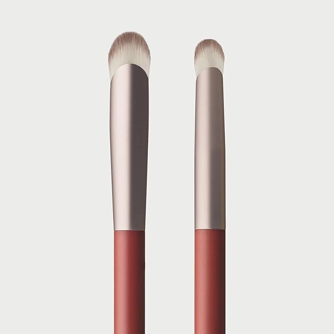 Rose Inc Number 8 Dual-Ended Eyeshadow Brush - Vegan Brush for Blending & Highlighting Eyeshadow