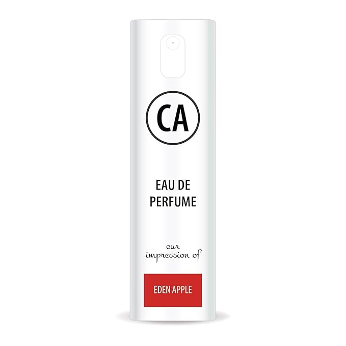 CA Perfume Impression of Eden Apple Unisex Eau De Parfum Floral Fruity Scent Long Lasting Unisex Fragrance Travel Size TSA Ready for Day and Night Wear 0.33 Fl Oz 10ml