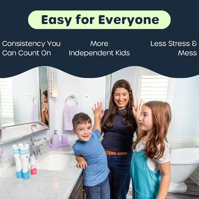 Willo BrushBot Kids U-Shaped Toothbrush Starter Kit – Rechargeable, Smart Electric Toothbrush for Kids Ages 8-11 w/App, Soft Bristles, Plaque Removal, Gentle & Deep Clean Modes | Medium Bubble Twist