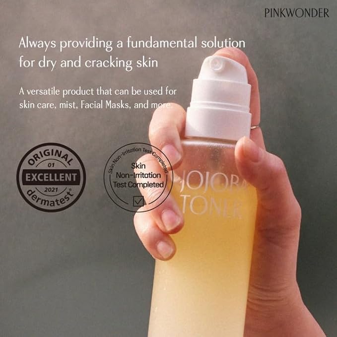 PINKWONDER Beginner Edition Skincare Set | USDA Organic Jojoba Oil | Hydrating & Soothing Routine | Travel Essentials for Women | Korean Skincare Gift