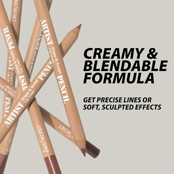 Beauty Glazed 6pcs Nude Brown Lip Liner Makeup Set - Waterproof & Smudge-Proof Matte Pencil, Long-Lasting & Durable, Smooth & Easy Glide, Non-Smudge, Contouring, Filling & Layering (NUDE-BROWN Set)