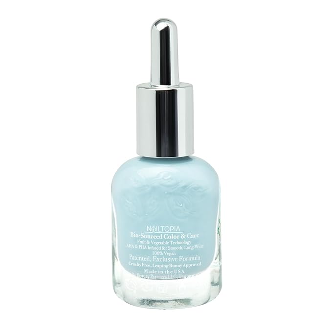 Nailtopia Bio-Sourced, Chip Free Nail Lacquer - All Natural, Strengthening Biotin and Superfood-Infused Polish - Chip Resistant Formula - Quick-Dry, Long Lasting Wear - Hula Girl - 0.41 oz