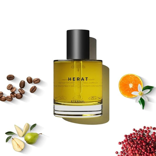 Herat – Inspired by Black 0pium | Long Lasting Perfume Oil for Women and Men (Unisex) – 50ml with 30ml Herat (Pack of 2)