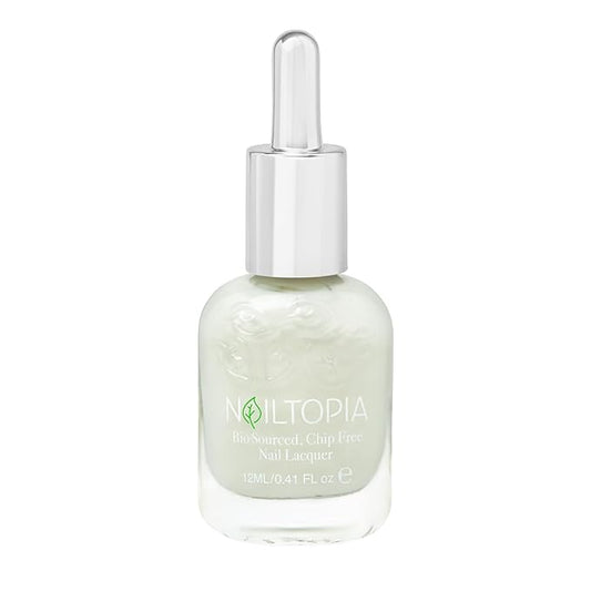 Nailtopia - Plant-Based Chip Free Nail Lacquer - Non Toxic, Bio-Sourced, Long-Lasting, Strengthening Polish - Sunday Funday (Nude Cream) - 0.41oz