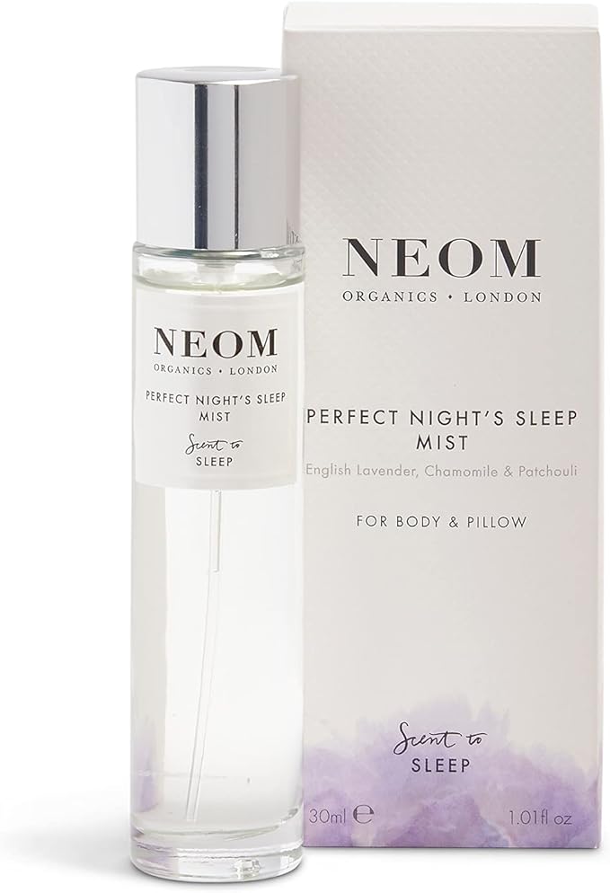 Neom -Perfect Night's Sleep Mist for Body & Pillow, 1 Fl Oz | Lavender & Chamomile I Perfect Night's Sleep Range | Essential Oils | Pillow Mist