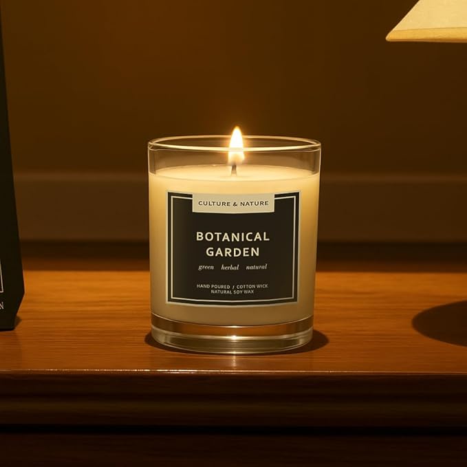 CULTURE & NATURE Natural Soy Wax Candle 7oz (Botanical Garden)