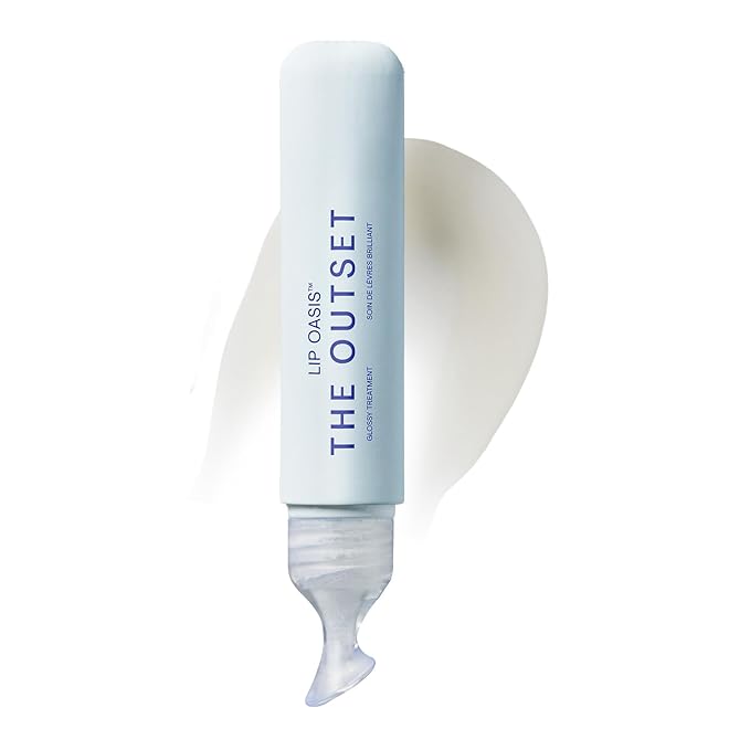 The Outset Lip Oasis Glossy Treatment | Skincare Essentials | Vegan | Gluten Free | Clean Beauty | Unisex for All Skin Types | Clear | 0.3 oz