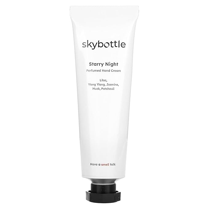 skybottle Hand Cream, Nourishes Very Dry Hands, Korean Hand Lotion, Hand Care for Women & Men, Perfumed with Ylang Ylang, Jasmine, Musk Scent with Shea Butter, 1.7 Fl. Oz