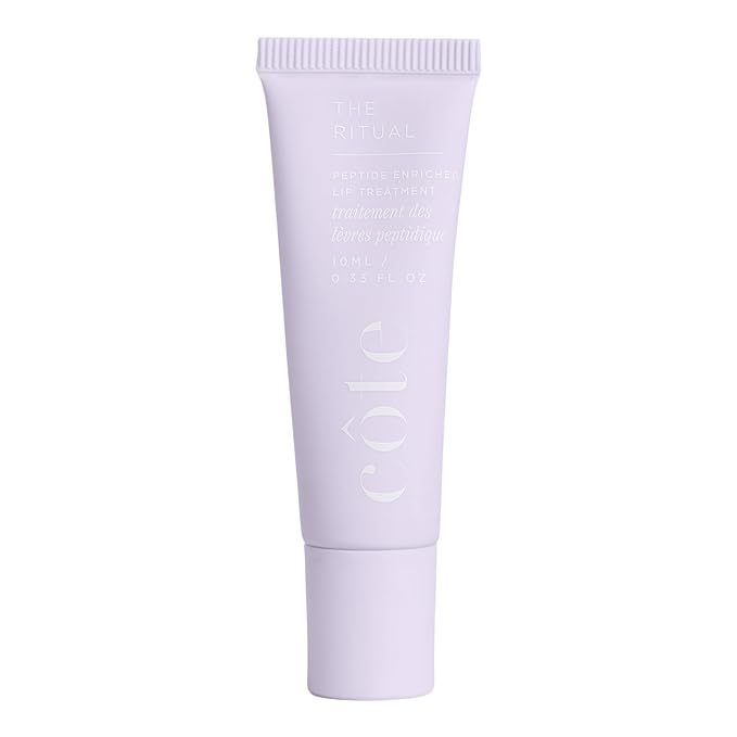 Cote Beauty’s The Ritual Lip Moisturizer for Women with Peptides, Shea Butter & Cocoa Butter for Soft & Supple Lips, Softens, and Soothes, Vegan & Cruelty-Free, 0.33 Fl Oz