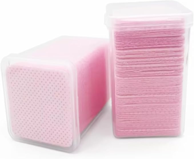 200PCS Disposable Lint-Free Cotton Pads for Nail Polish, Eyelash Glue Remover, Cleaning Manicure Tools, 48x48mm