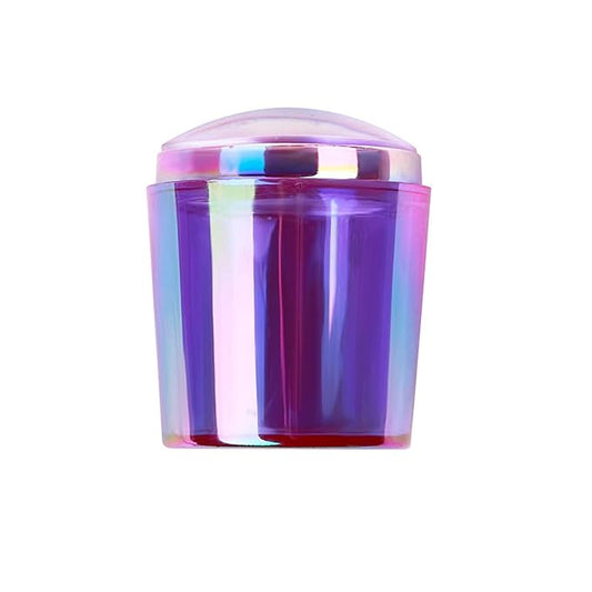 Nail Art Stamper Clear Silicone Nails Stamping Jelly with Scraper Transparent Visible Body DIY Manicure Nail Art Tool For DIY Nail Decor French Nail Manicure