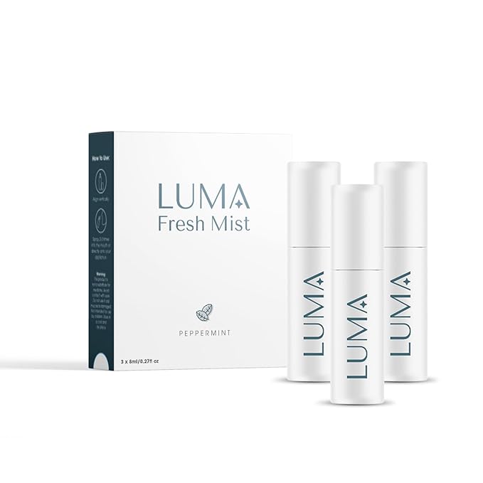 Luma Breath Mist Spray – 3 Pack – Instant Fresh Breath Spray with Mint Flavor – Sugar-Free & Alcohol-Free – Long-Lasting Portable Breath Freshener for Travel, Office, or Daily Oral Care