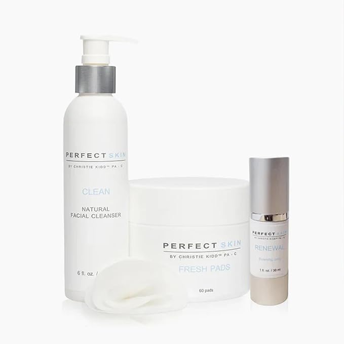 PERFECT SKIN BY CHRISTIE KIDD, PA-C Trio Skincare Bundle | Cleanse, Refresh & Renew Your Skin | Daily Essentials for Smooth, Bright, and Hydrated Perfect Skin
