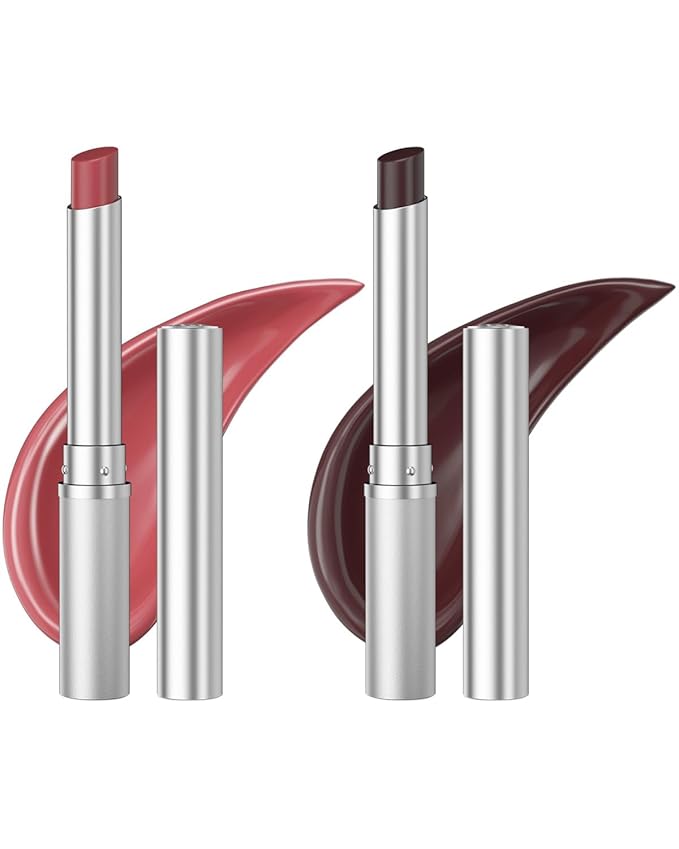 Honey Lipstick Tinted Lip Balm, Sheer Lightweight Lip Stain for All Skin Tones, Moisturizing Nourishing Lipstick for Women All Skin Tones, a Hint of Natural Cherry Tint, Pack of Black & Pink