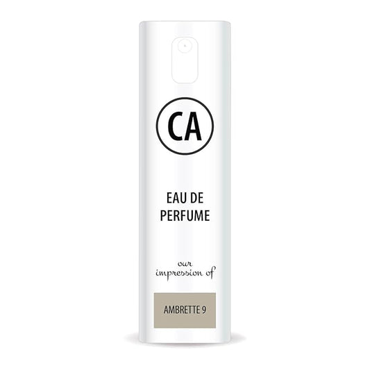 CA Perfume Impression of Ambrette 9 Unisex Eau De Parfum Aromatic Scent Long Lasting Unisex Fragrance Travel Size TSA Ready for Day and Night Wear 0.33 Fl Oz 10ml