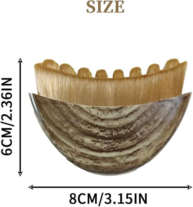 2PCS New Lymphatic Contour Face Brush, Lymphatic Drainage Massager for Face - Ergonomic Sculpting & Drainage, Not Dry, Makeup or Cleansing Brush, Targets Chin & Jawline Precisely (Brown)