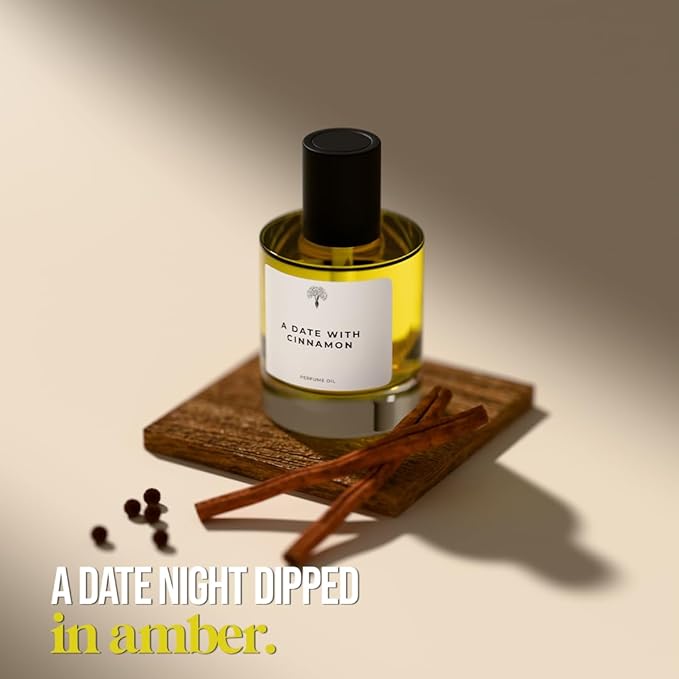Eternal perfume oils for Women and Men- Eau De Perfum - A Date with Cinnamon Concentrated Perfume Insp by Khamara Qahwa - Alcohol Free Scent - Long Lasting Designer Perfumes 50ml+30ml (Pack of 2)