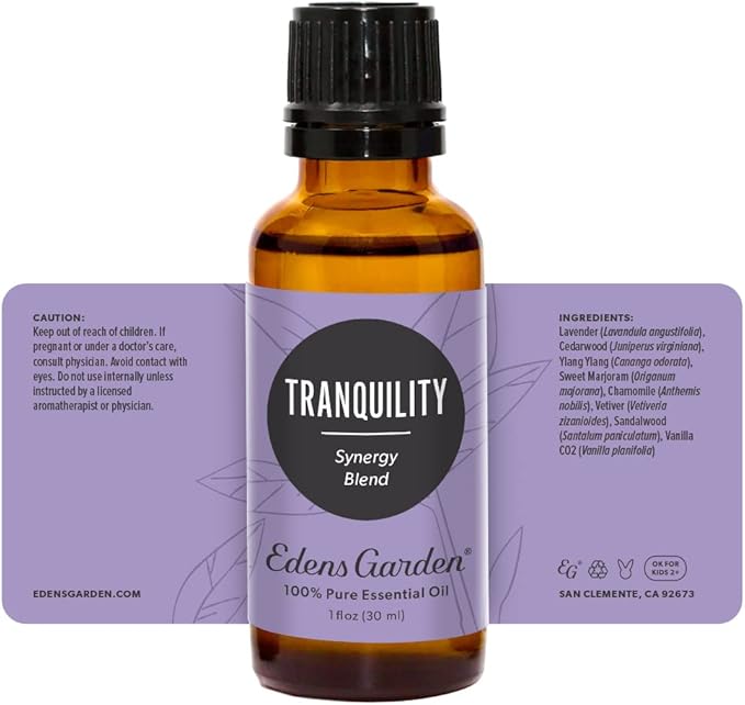 Edens Garden Tranquility Essential Oil Blend- 100% Pure Premium Grade, Undiluted, Natural, Therapeutic, Aromatherapy, The Best for Candle, Laundry, Humidifiers 30 ml (1 fl oz)