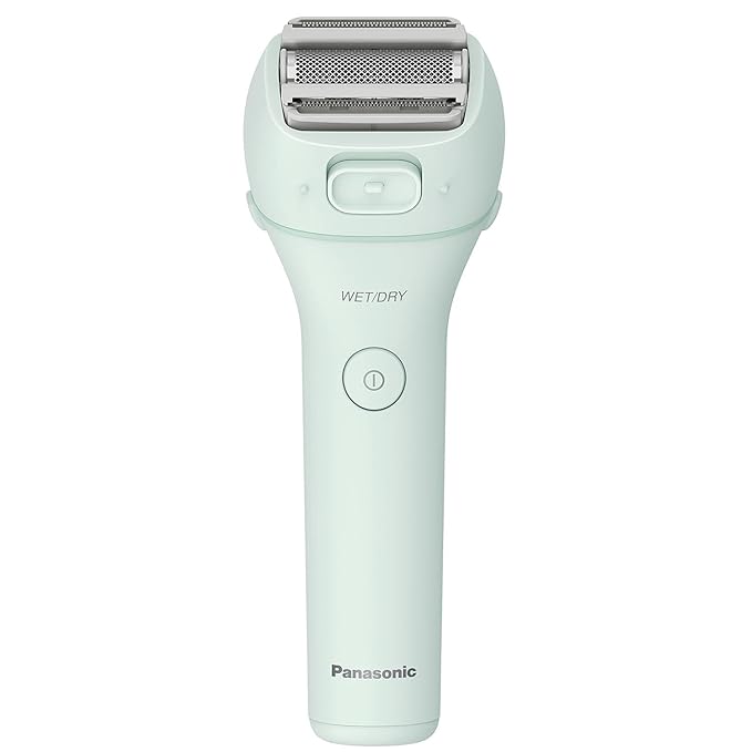 Panasonic Close Curves Electric Razor for Women, Cordless 3-Blade Shaver with Pop-Up Bikini Trimmer, Wet Dry Operation - ES-WL60-G (Green)