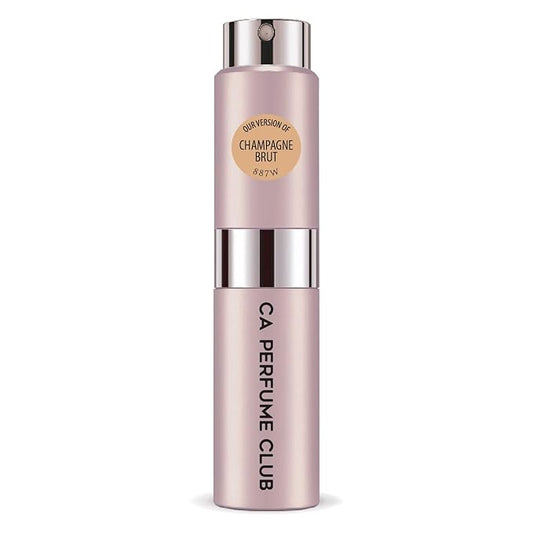 CA Perfume Impression of Champagne Brut for Women Aromatic Fruity Scent Long Lasting Perfumes for Women Eau De Parfum Travel Size Refillable Atomizer Spray 0.27 Fl Oz 8ml