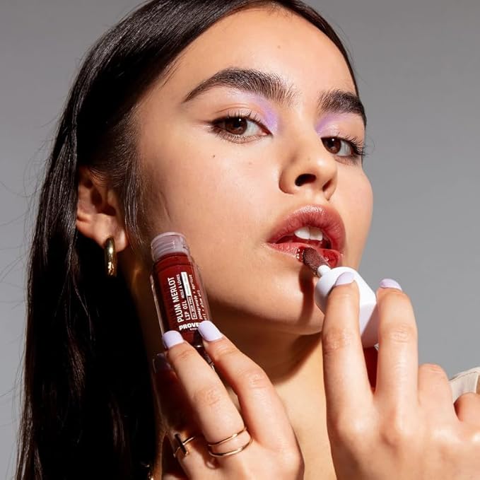 Provence Beauty Plum Merlot Lip Oil – Hydrating Tinted Lip Oil for Women with Plant-Based Oils – Moisturizes, Nourishes & Softens Lips with Long-Lasting Shine – 0.2 fl oz