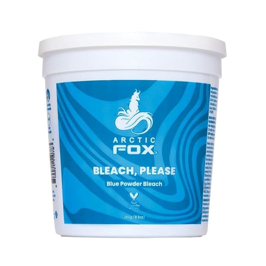 Arctic Fox Blue Powder Hair Bleach, Anti-Brass & Anti-Yellow Formula, Professional Lightener for Icy Blonde & Platinum Hair, Vegan & Cruelty-Free, Dust-Free, 8.8 oz Tub