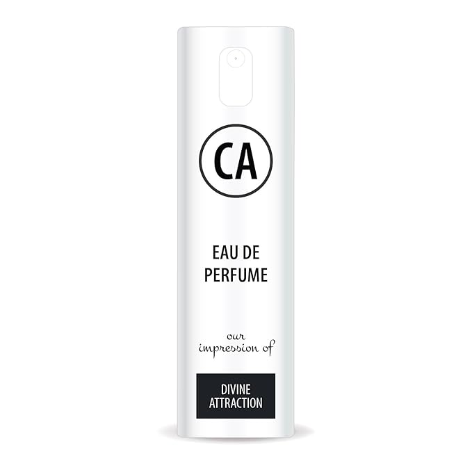 CA Perfume Impression of Divine Attraction Unisex Eau De Parfum Leather Scent Long Lasting Unisex Fragrance Travel Size TSA Ready for Day and Night Wear 0.33 Fl Oz 10ml
