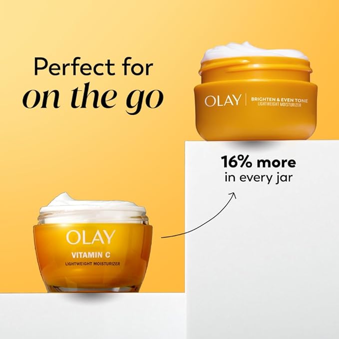 Olay Regenerist Radiance Vitamin C Face Moisturizer: Bright & Even Lightweight Cream for Women - Brightens, Hydrates, Evens Tone + Texture for Glowing Skin - 2 Oz