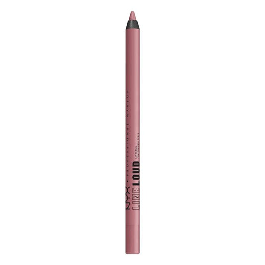 NYX Professional Makeup Line Loud Lip Liner, Longwear and Pigmented Lip Pencil with Jojoba Oil & Vitamin E - Fierce Flirt (Light Mauve Pink)