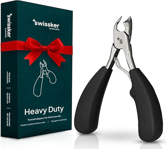 Swissker by Swissklip Toenail Clippers | Heavy Duty Toe Nail Clippers I Toenail Clippers for Thick Nails I Big Toe Nail Clippers for Thick Toenails I Heavy Duty Nail Clippers for Thick Nail