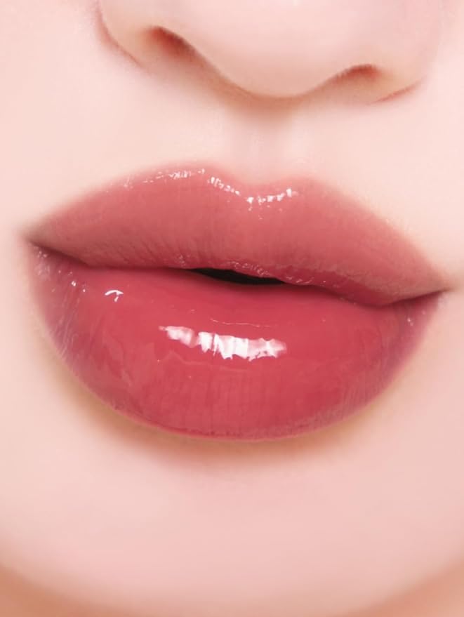 Unseen Mirror Lip Tint, High-Gloss, Non-Sticky, Long-Lasting Stain, Blendable, Clear Shades 3.5g (768 limit, 0.12 Ounce (Pack of 1))