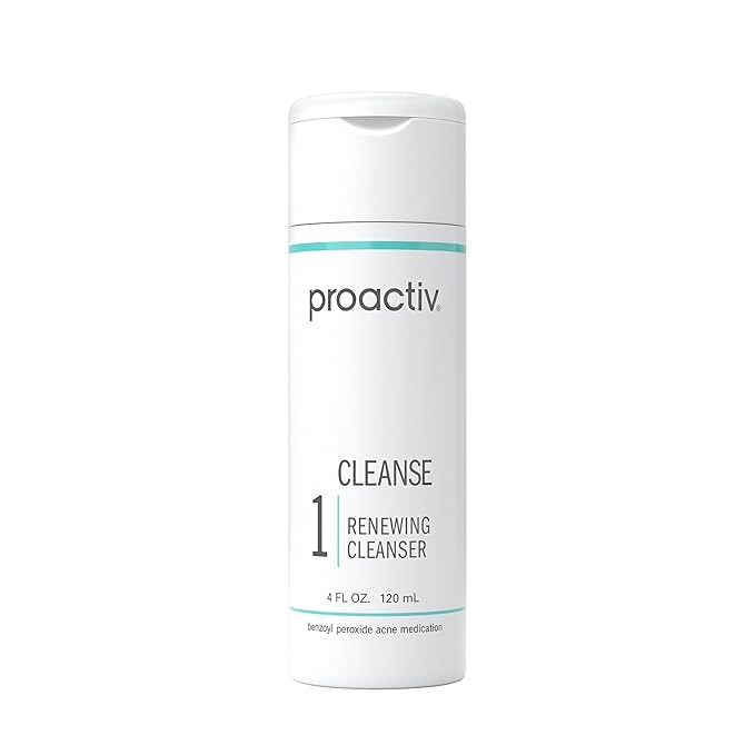 Proactiv Acne Cleanser - Benzoyl Peroxide Face Wash and Acne Treatment - Daily Facial Cleanser and Hyularonic Acid Moisturizer with Exfoliating Beads - 60 Day Supply, 4 Fl Oz