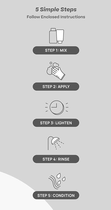 Bleach Kit by Hally Hair, Totally Clean Bleach - Hair Lightener Kit Includes Toning Cream Bleach & Developer & Conditioner - Gentle Nourishing Hair Bleaching Lifts Up to 8 Levels, Vegan & Cruelty Free