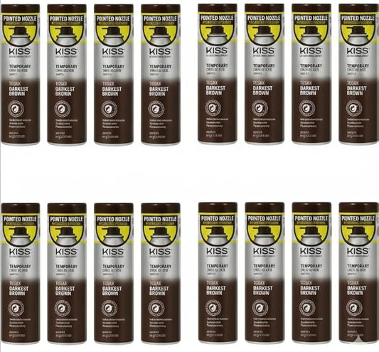 Tintation Temporary Hair Color Spray, Darkest Brown, 2.82 oz (Pack of 16)