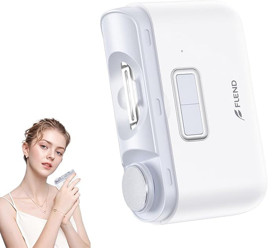 Electric Nail Clipper,Automatic Nail Clipper,Rechargeable 2 Speed Nail Clippers Set,45DB NailKit,LED Light Electric Nail Clippers for Baby,Kids,Adults,Seniors,2 in 1Design Manicure Set Portable White