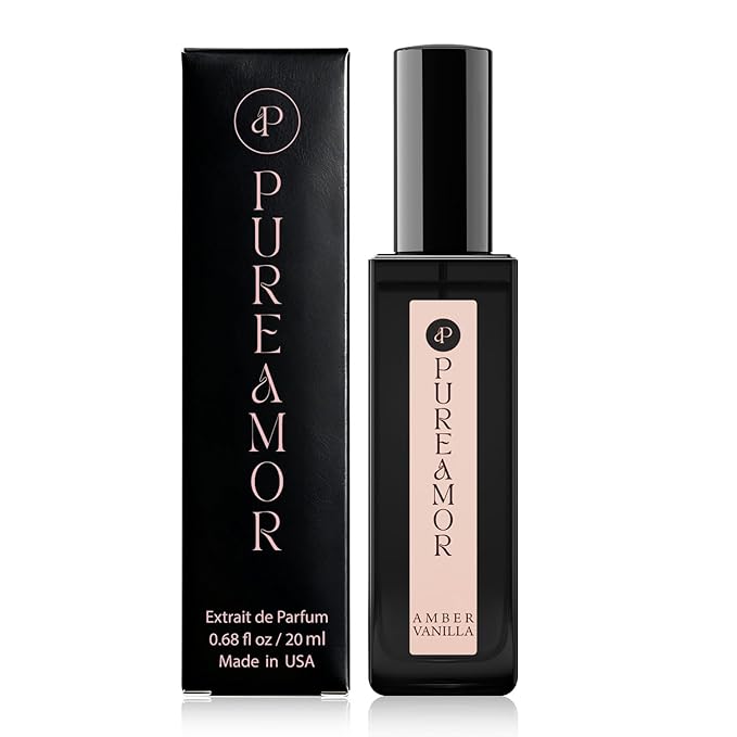 Amber Vanilla Perfume for Women, Coffee Scented Fragrance with Warm Amber & Sweet Vanilla Notes, Long Lasting Extrait de Parfum, Advanced Fragrance Travel Size 0.7 oz Eau de Parfum Spray