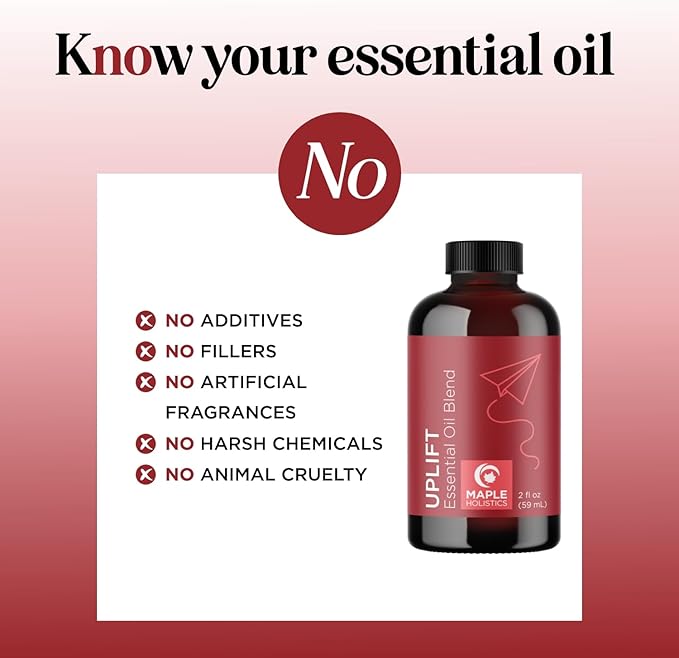 Uplift Aromatherapy Essential Oil Blend - Happy Essential Oil Blend of Calming Essential Oils for Diffusers for Home and Travel with Citrus Essential Oils and Pure Aromatherapy Oils for Diffusers 2oz