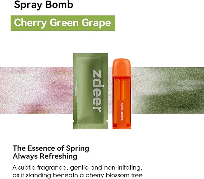 Smart Electric Oral Spray Refill for PW13 – 3-Pack (Green Grape) – Juicy Grape Flavor, Fresh Breath Anytime