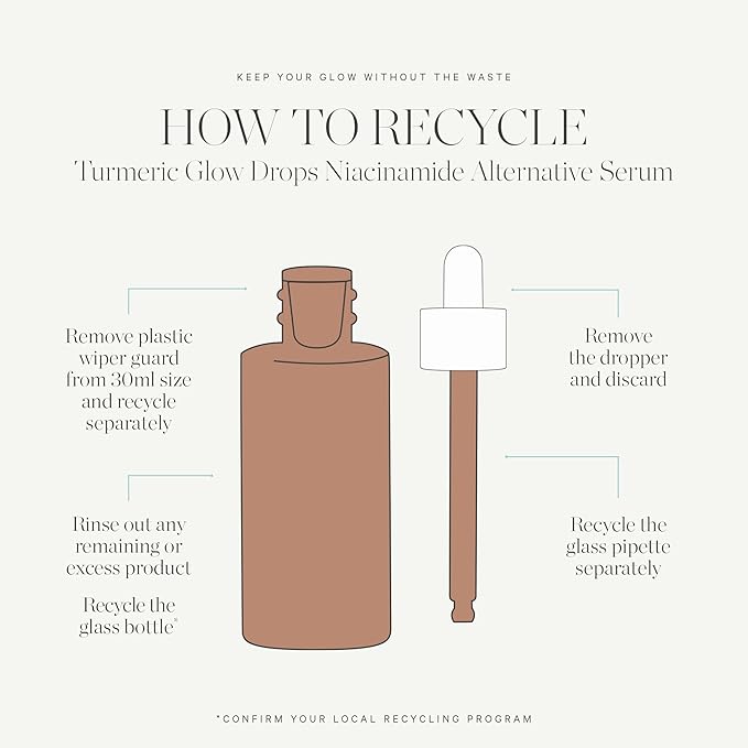 KORA Organics Turmeric Glow Drops, Certified Organic Radiance Face Serum with Niacinamide Alternative, Improves Texture & Pore Appearance, Vegan, 0.34 fl oz