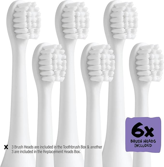 Made by Dentists Kids Electric Toothbrush - Rechargeable Vibrating Toothbrush with Timer, Includes 6 Replacement Heads, Gently Cleans Teeth, Girls and Boys, Kid & Toddlers Age 2+, Alien