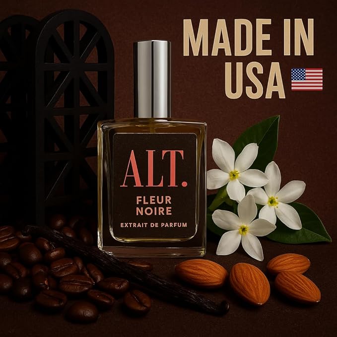 ALT. FRAGRANCES Fleur Noire 60ml Inspired by BlackOpium Extrait de Parfum Long Lasting Perfume for Women, Signature Scent Women’s Fragrance