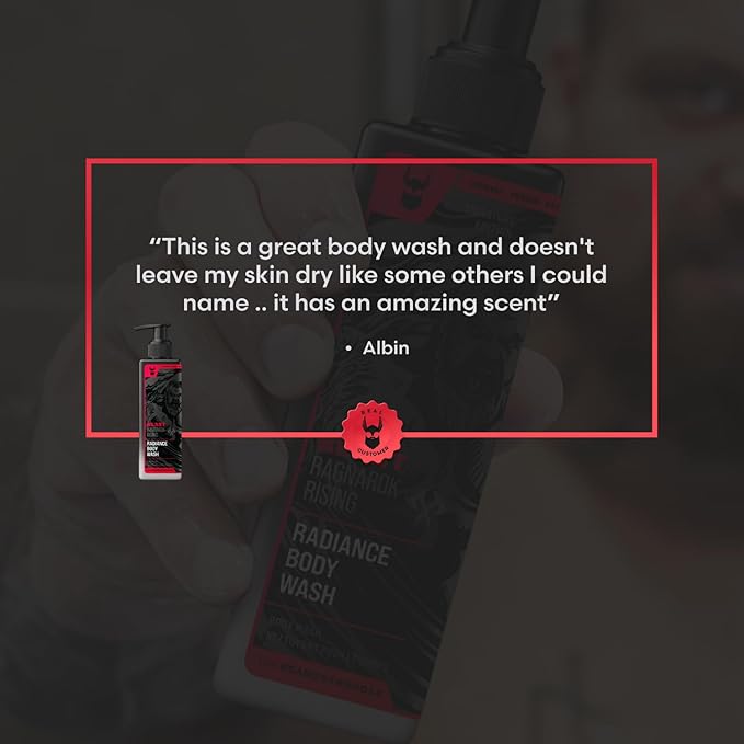The Beard Struggle Eddie Hall Beast Line Body Wash – Ragnarok Rising Cologne-Grade Scent – Deep Cleanse Without Dryness – Paraben-Free, Vegan-Friendly, 8 fl oz