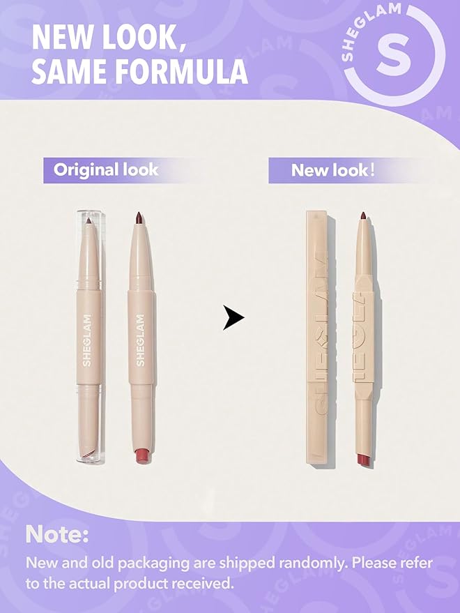 SHEGLAM 2 In 1 Matte Lip Liner and Long Lasting Lipstick Set Makeup - Warm Nutmeg